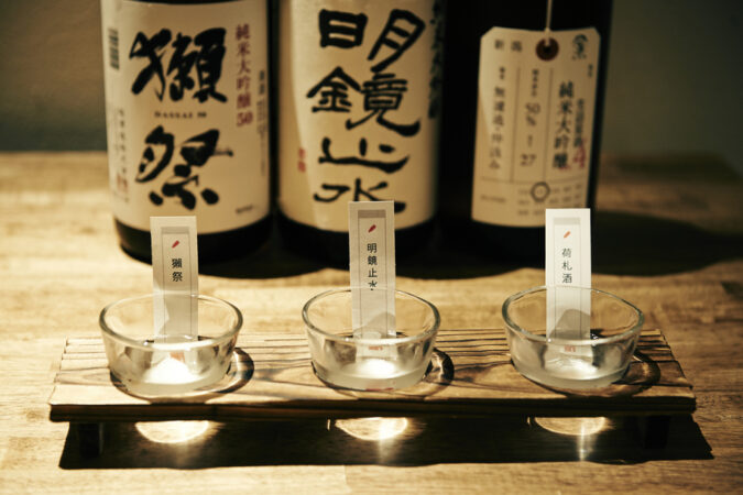 hanasakuの「日本酒3種飲み比べセット」