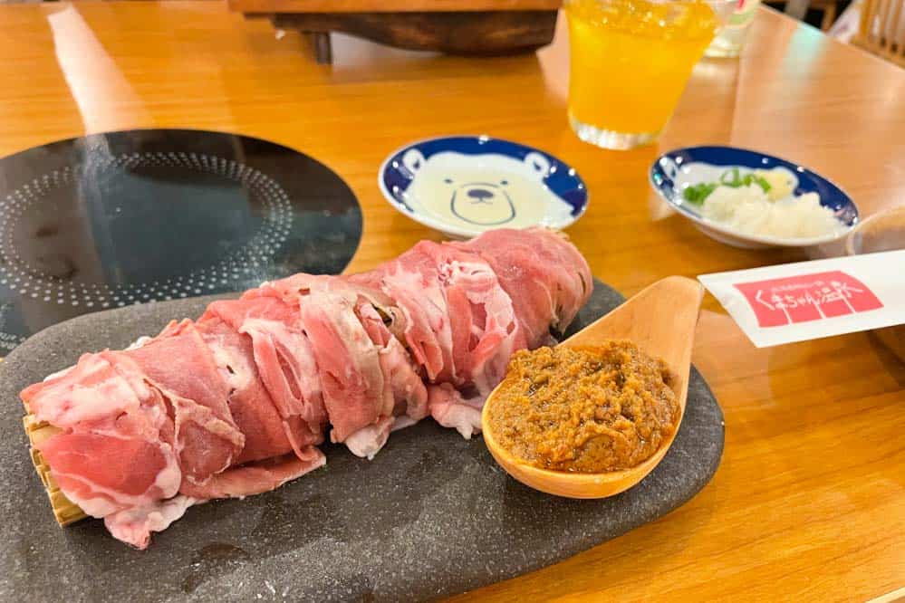 くまちゃん温泉のラム肉